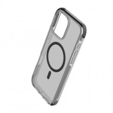 iPhone 16 Pro Max Transparent Drop Protection Case Cover: Enhanced Guard for Screen and Camera, MagSafe Compatibility - Clear Black